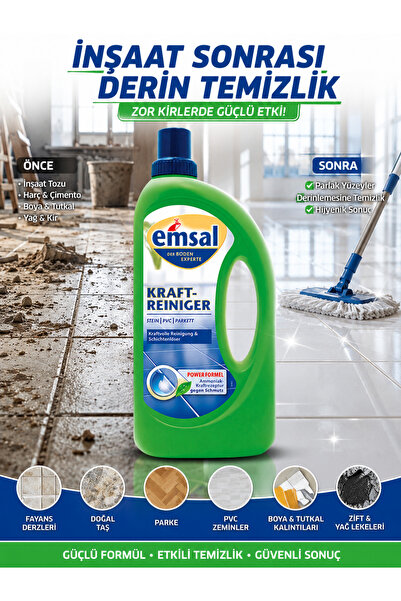 Emsal İnşaat Sonrası Temizleyici Tüm Zeminler (Cila Kalıntısı ve Derin Temizl...
