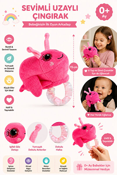 minidor Plush Pals Sevimli Aktivite Bileklik Peluşlar 4 Farklı Karakter Seçen...
