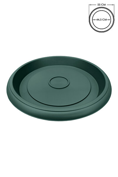 ToXA Saksı Tabağı 55cm Villa Menekşe Damla Kemer Otantik No14 Tabak Yeşil Ser...