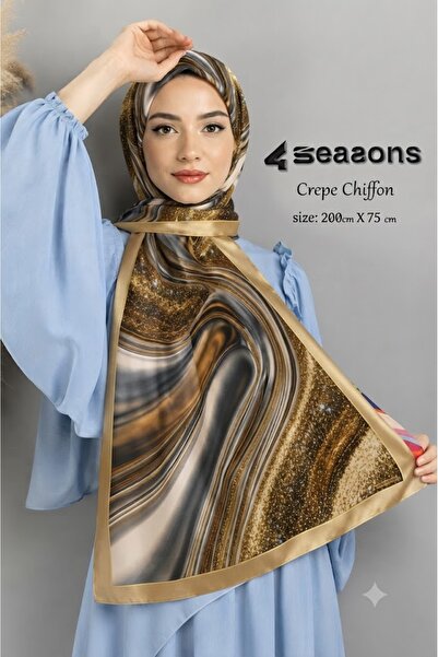 4seasons scarf طرحة كريب شيفون