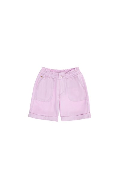 U.S. Polo Assn. Normal Bel Relaxed Pembe Kız Çocuk Şort Avakıds