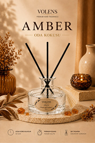Home Amber Çubuklu Oda Kokusu 150 ml | Amber, Odunsu ve Çiçeksi Notalı Kalıcı...