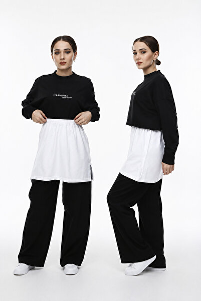mirach Set of 2 White Hijab Underwear Combed Cotton Skirt Flexible