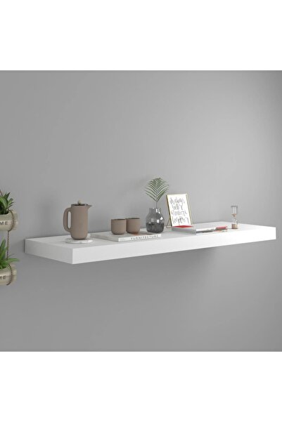 Concept Raft de perete suspendat, alb, 80x23,5x3,8 cm, MDF