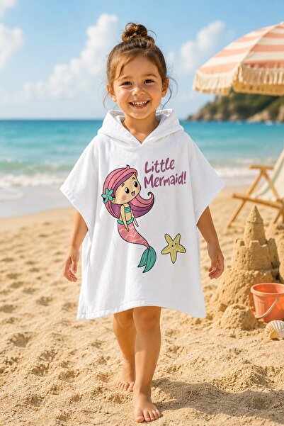 Evdek Prosop de plajă Poncho pentru copii Star Mermaid