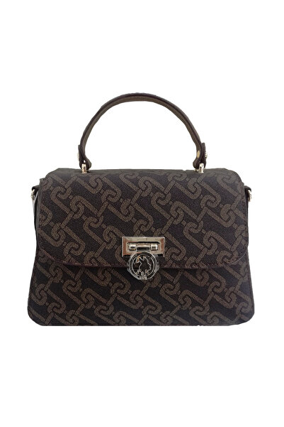 U.S. Polo Assn. Kadın / Kız Omuz Çantası US24523 USPA LADIES BAG 03710 Brown-...