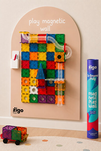 Zigo Toys 60x95cm Çıkarılabilir Manyetik Duvar Panosu – Yapışkanlı Pano, Çocu...