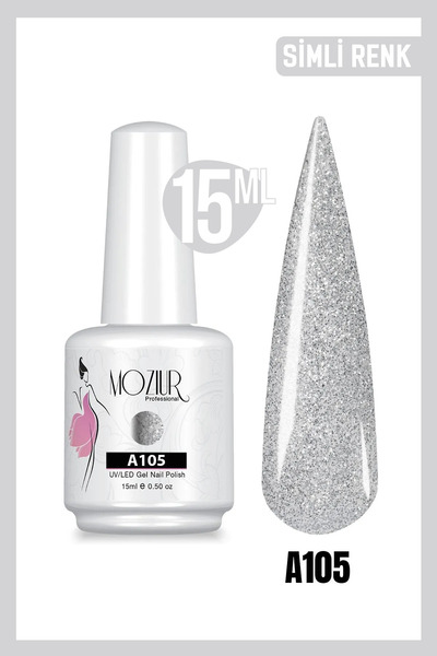 MOZIUR Kalıcı Oje UV Led A105 (SİMLİ SERİSİ) 15ml