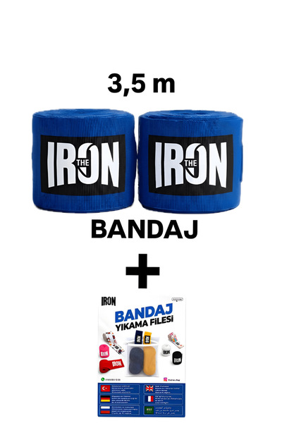 THE IRON Boxing, Kick Boxing, Muay Thai, Mma and Combat Sports Bandage + Wash...