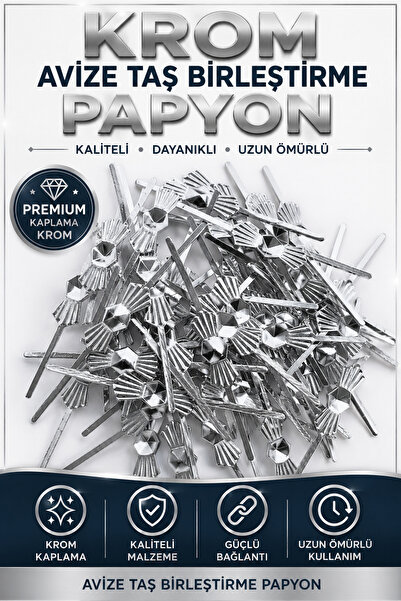 VENON 100 ADET || KROM K16 PAPYON || Avize Bağlantı Aparatı Papyon KROM || 3....