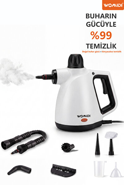 womidi Hy-306 Çok Fonksiyonlu Buharlı Temizleyici -9 Aparatlı- Ev, Zemin, Ara...