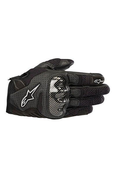 Alpinestars Stella SMX-1 Air V2 Korumalı Kadın Motosiklet Eldiveni Siyah