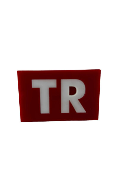 TKY Tr Louver Emblem Red with Screw