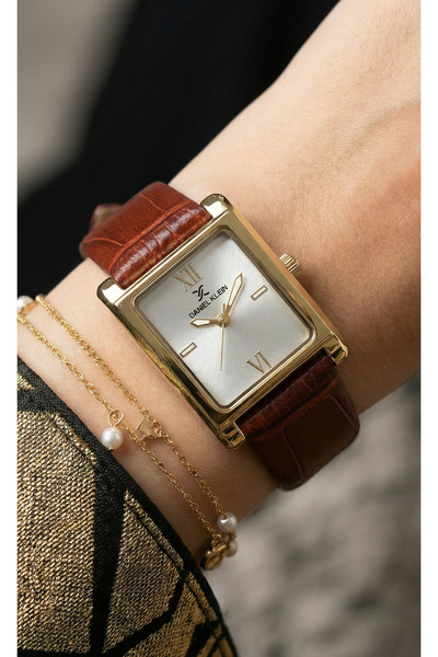 Daniel Klein Premium Dark Red Leather Watch for Women DK.1.14112-5