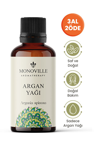 Monoville Argan Oil 30 ml Cold Pressed Pure and Natural (Argan Oil)