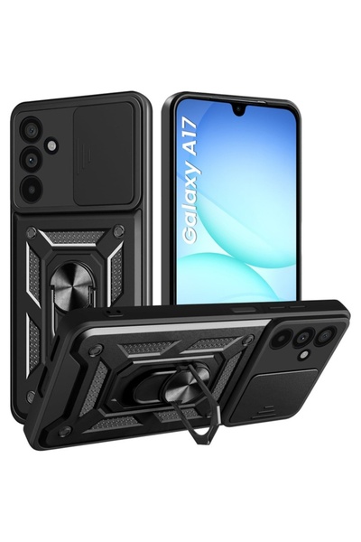 Techsuit Husă pentru Samsung Galaxy A17 5G, CamShield, inel magnetic, set aut...