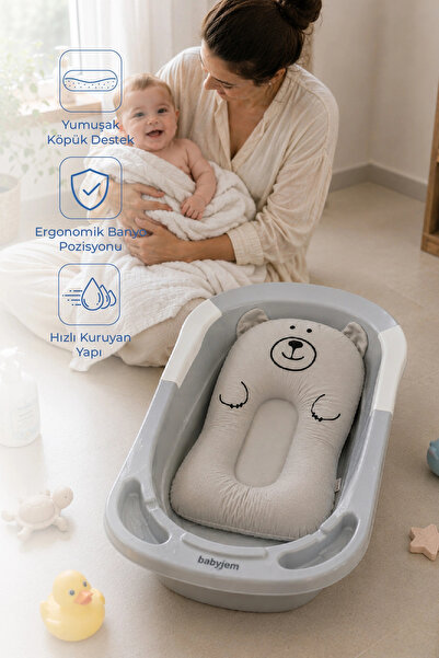 Babyjem Foam Baby Bath Bed 436 Gray