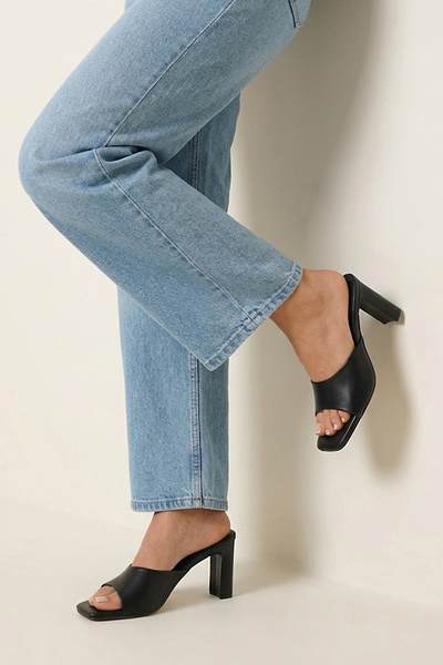 Ziya , Women's Heeled Slippers 161996Z326 Black