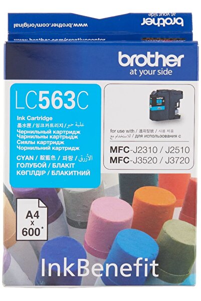 Brother خرطوشة حبر - LC563C، سماوي