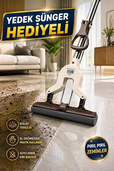 VENON 1 YEDEK SÜNGER HEDİYELİ || Kendinden Sıkmalı Kelebek Mop 💧 Banyo Temiz...