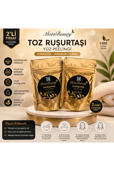 ela777 Arındırı Cilt Için Toz Ruşur Taşı 2 Adet 2x50gr