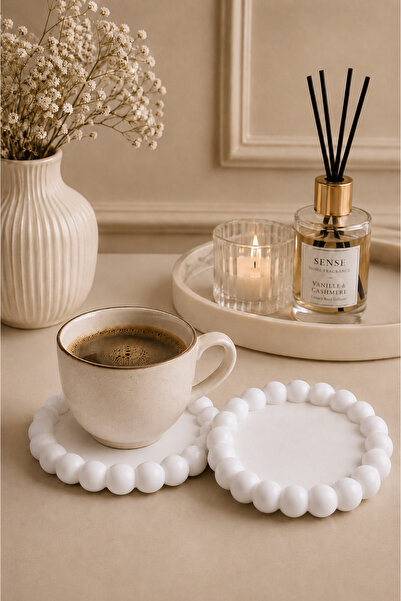 betonmall Handmade Concrete Bubble Coaster Set of 2 |   Mug, Cup Coaster Mode...