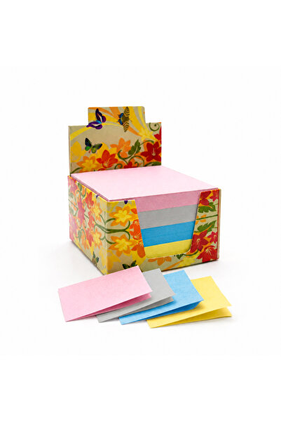 repro design Renkli Not Kağıdı 8x8 cm – 250 Yaprak – Kutu İçerisinde Pratik v...
