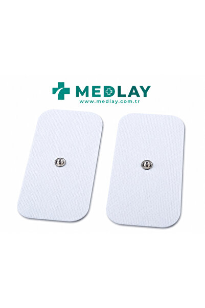 MEDLAY 5x9 Çift Çıtçıtlı Tens Elektroda Pedi 5 Paket 20 Adet