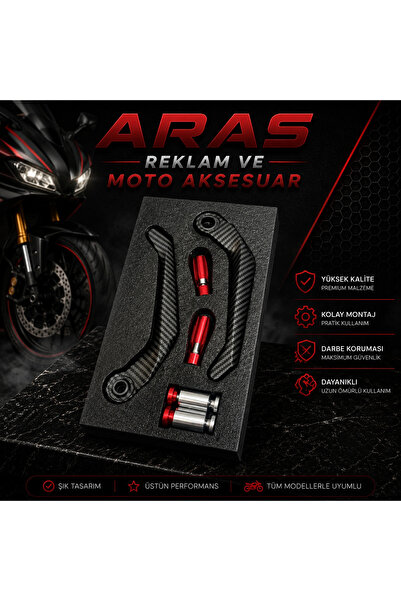ARAS REKLAM VE MOTO AKSESUAR UNİVERSAL MANET KORUMA KARBON DESENLİ