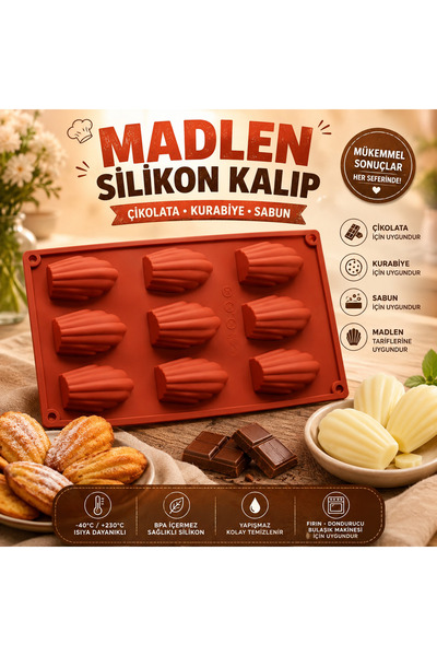 Şenhomee Silicone Cake Mold Cookie Chocolate Mold Madlen
