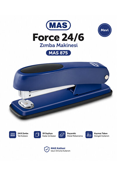 Mas Force Tel Zımba Makinesi Mavi Kod:785