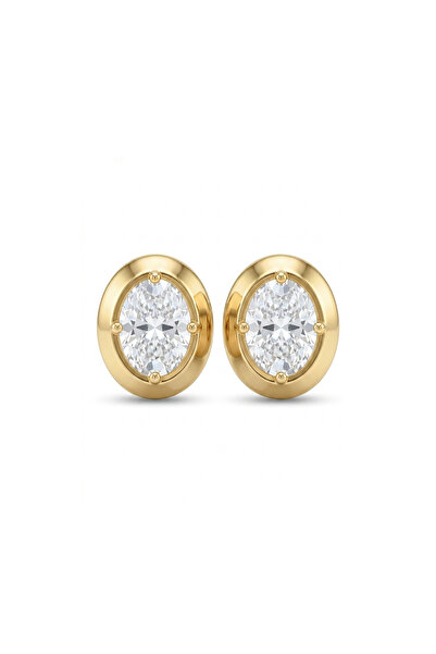 Charmist Steel Special Collection Hailey Series Marquise Earrings Round Cut
