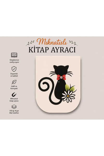 Pagos Yayınları إشارة مرجعية مغناطيسية (4 × 6 سم / 350 جرام)سيلوفان مطلي مطفي)