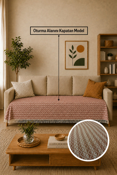 Gizo Home Eco |   Husă de canapea boemă din bumbac, husă pentru canapea exten...