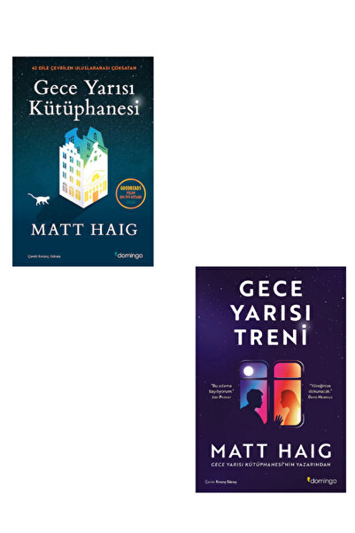 Domingo Yayınevi Gece Yarısı Kütüphanesi & Gece Yarısı Treni 2 kitap set