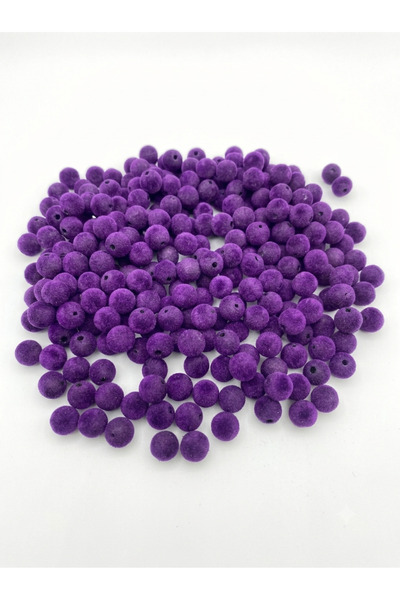 Kadife boncuk Mor 12 ml 500 gr