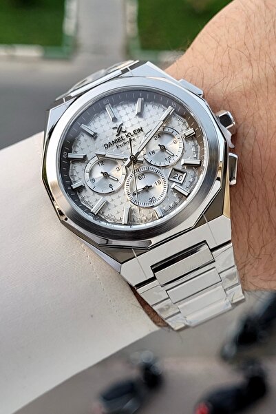 Daniel Klein Silver Color Gift Packaged 44 mm Men's Wristwatch