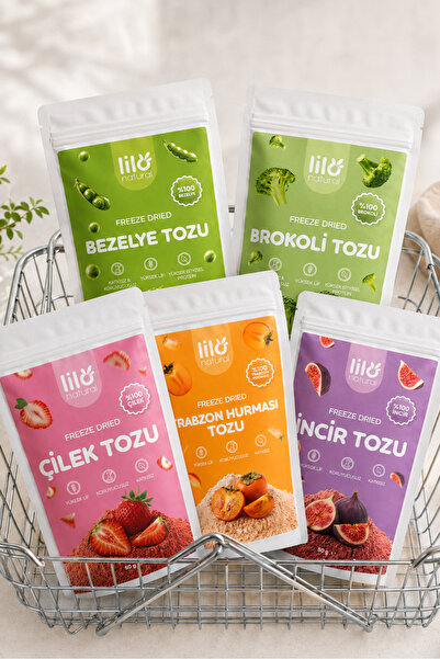 Lilo Natural Freeze Dried 5'li Sebze & Meyve Paketi 5x50 g - Dondurularak Kur...