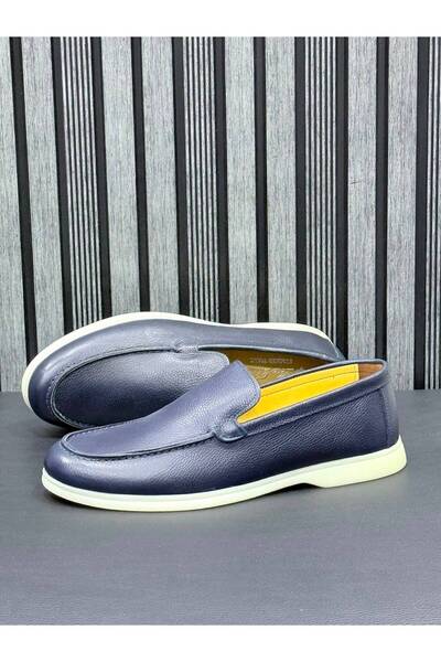 Greyybull Shoes Mornarsko plave muške cipele za slobodno vreme, Rok Loafer ci...
