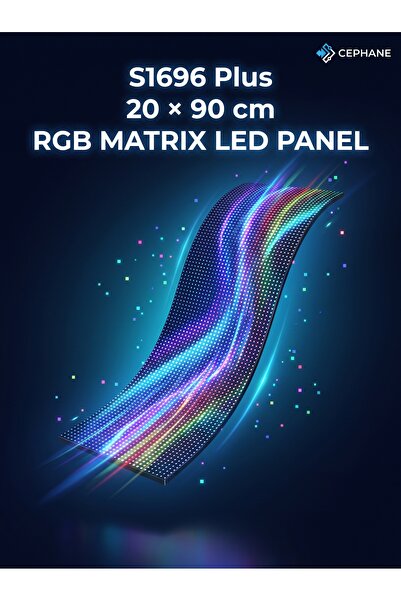 cephanegsm Katlanabilir Usb Matrix Led Panel Cama Yapışan Telefon Kontrollü L...