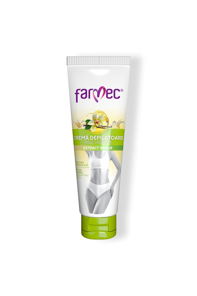 Farmec Crema Depilatoare Piele Delicata Extract Vanilie 150Ml