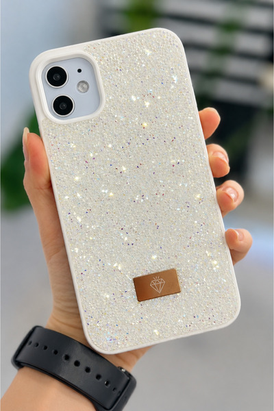 Go Aksesuar Iphone 11 Uyumlu Elmas Tasarımlı Taşlı Işıltılı Parlak Pırlanta S...