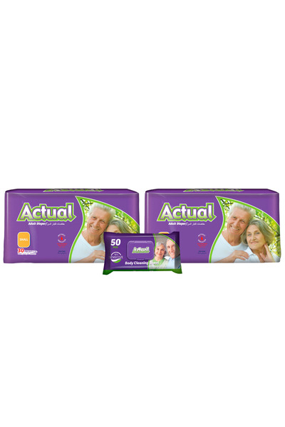 ACTUAL 2x Scutece pentru adulți mărimea S - 30 bucăți