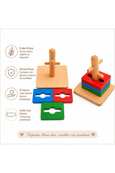 Montessori Gemisi Dial Ring String - Rectangular