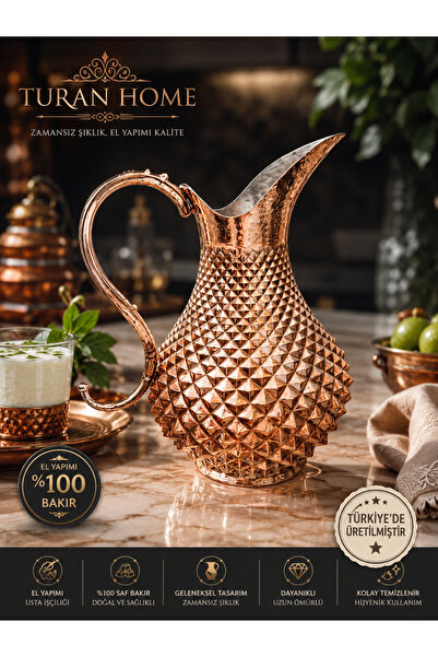 Turan Bakır sürahı
