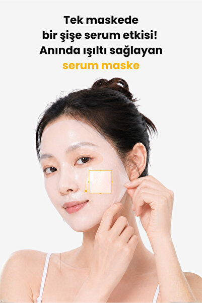 FRANKLY Sunday Glow Radiance, %5 Niacinamide ve Glutathion İçeren Aydınlatıcı Kağıt Maske