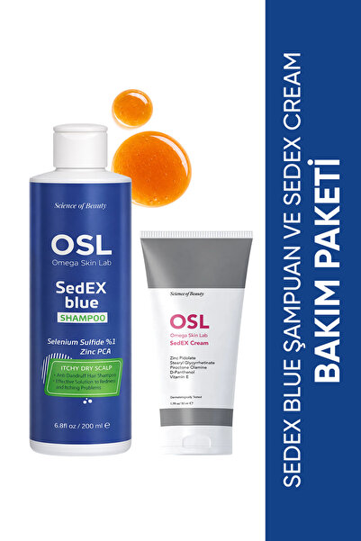 OSL Omega Skin Lab Sedex Blue Şampuan ve Sedex Cream Bakım Paketi