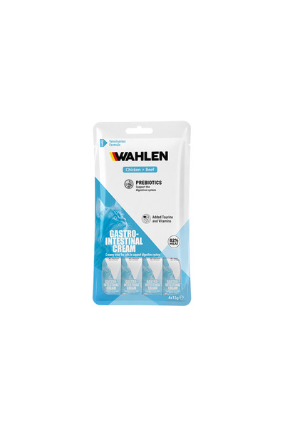 WAHLEN Gastrointestinal Sistemi Destekli Sıvı Kedi Ödül Kreması 4x15 GR