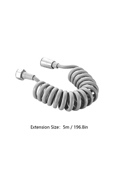 Choice 5m 2m 3m 5m Spring Shower Hose Meters Water Plumbing Hose Plastic Bath...