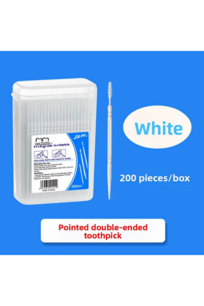 Choice4 y548 white 3 box High-End Disposable Toothpicks 200Pcs Ultra-Fine Por...